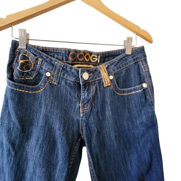 Coogi Pants 11/12 Jeans Denim Low Rise Jeans Casual Ladies Embroidered - Picture 5 of 7